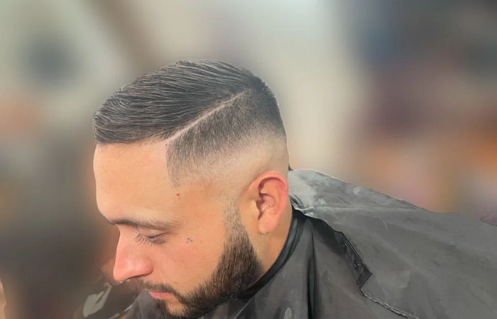 Mid Fade Haircut With Long Hair in 2025